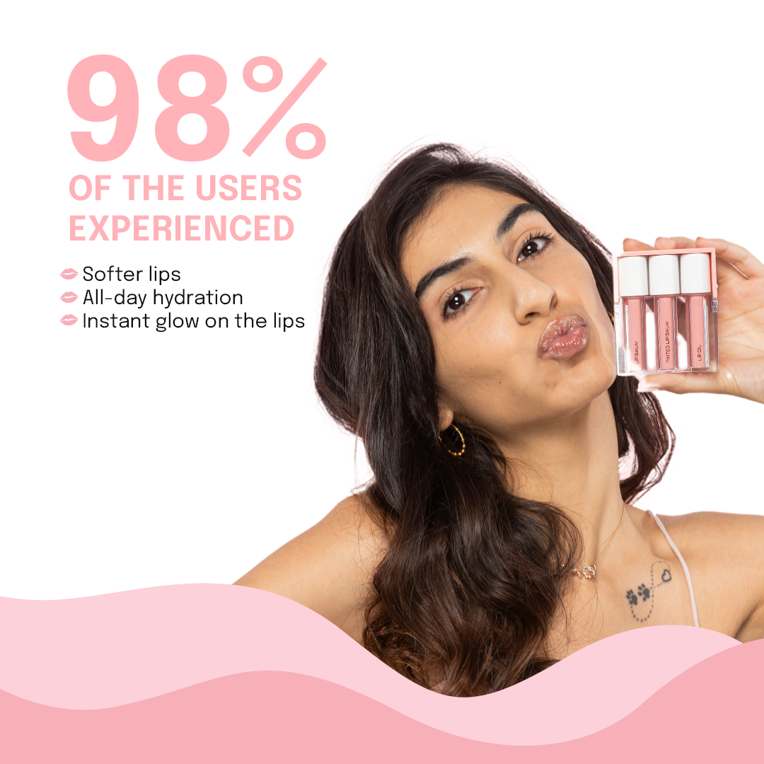 24-Hour Lip Skincare Bundle — AM & PM Korean Lip Care Trios